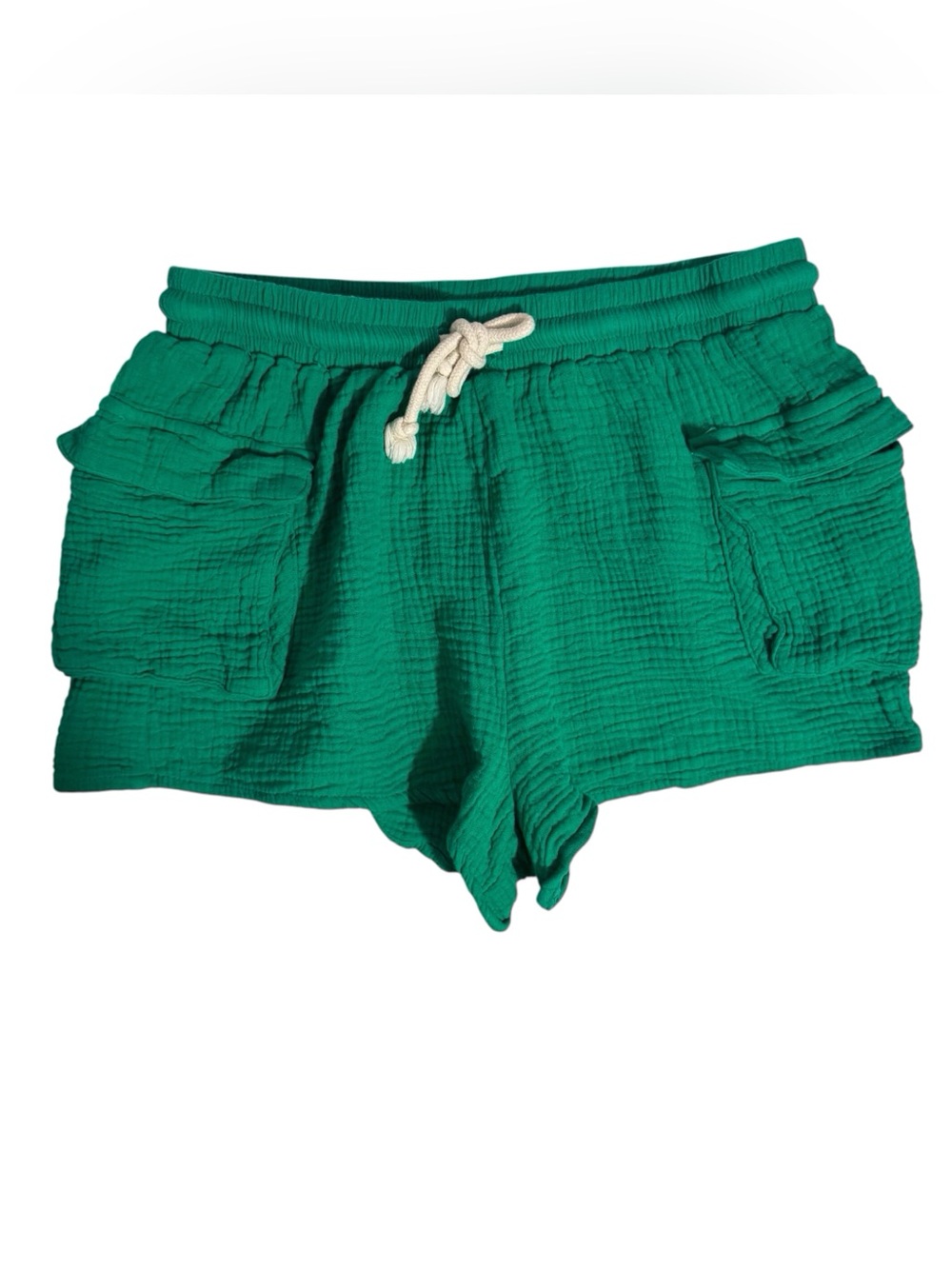 Altar’d State Size Small Green Gauze Shorts Cotton Beach Vacation Pockets Casual
